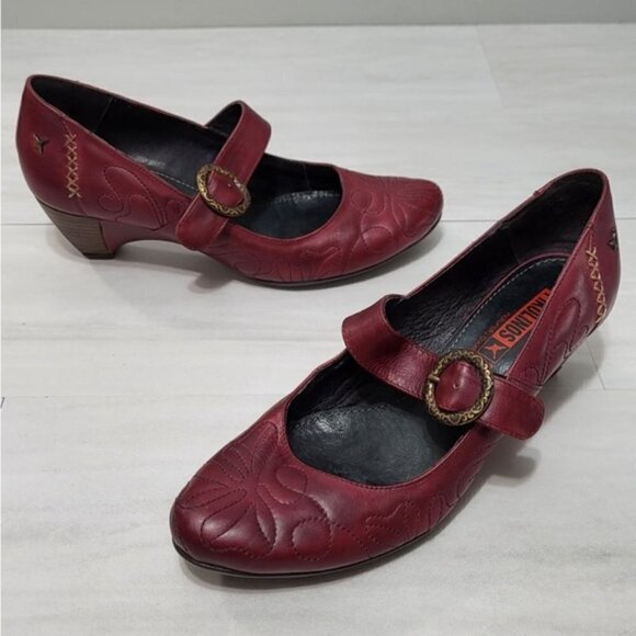 Pikolinos Mary Jane Kitten Heel size EU 37 - Picture 1 of 11